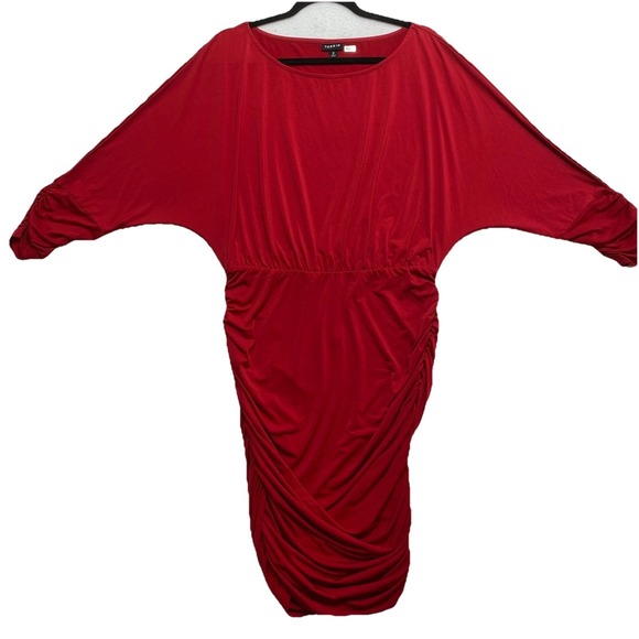 torrid Dresses & Skirts - Torrid Mini Studio Dress Womens 0X Red 3/4 Sleeve Knit $75